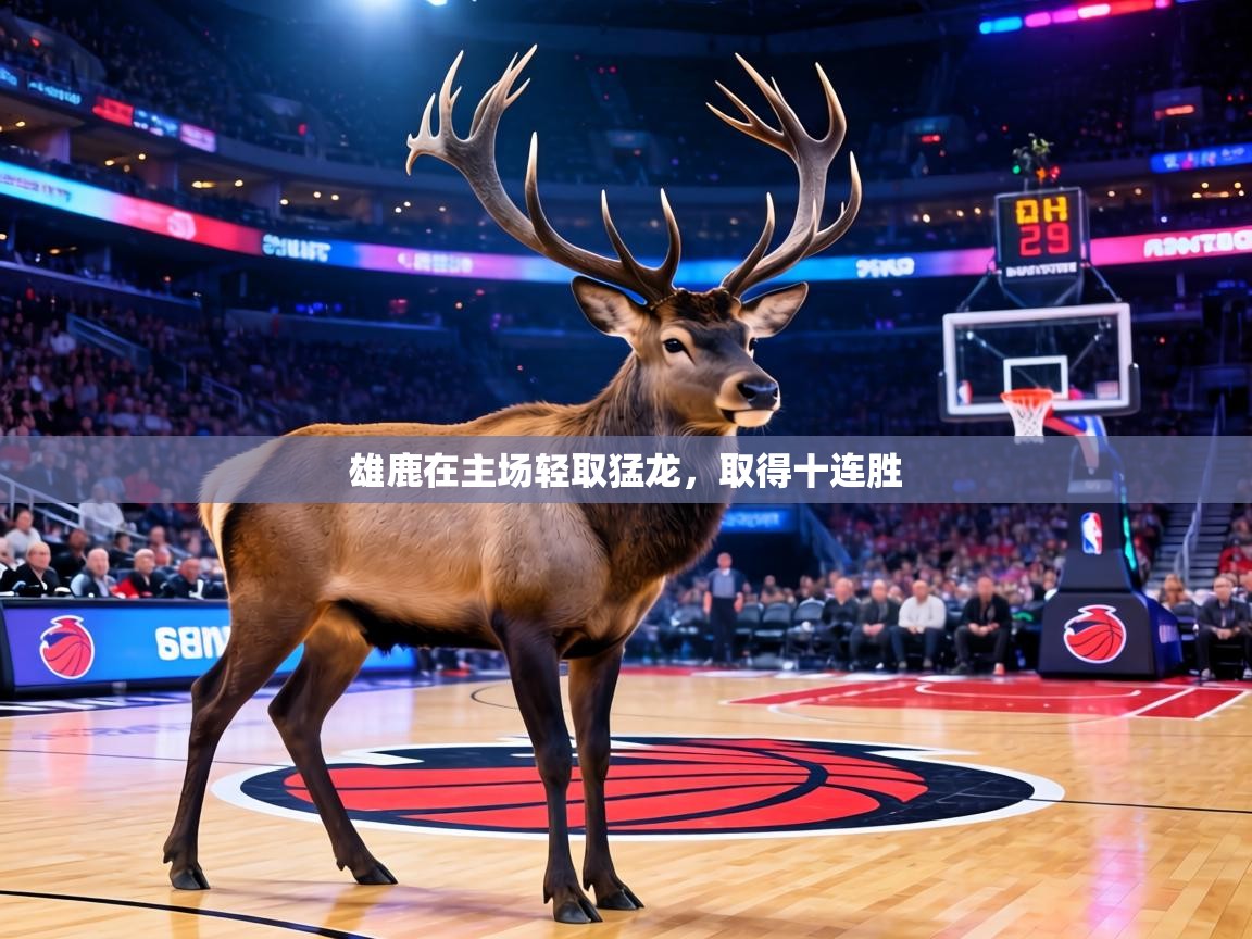 雄鹿在主场轻取猛龙，取得十连胜  第1张